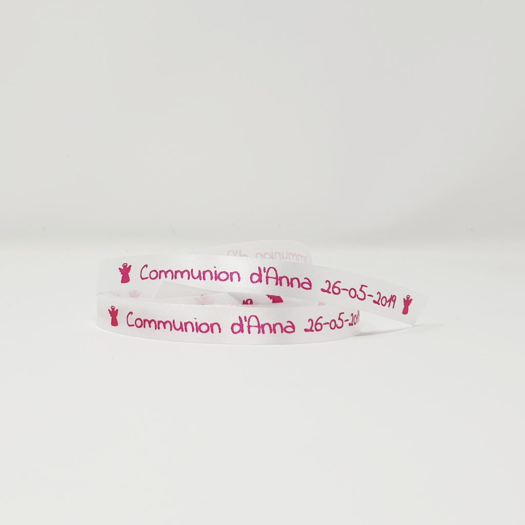 Ruban personnalisé communion