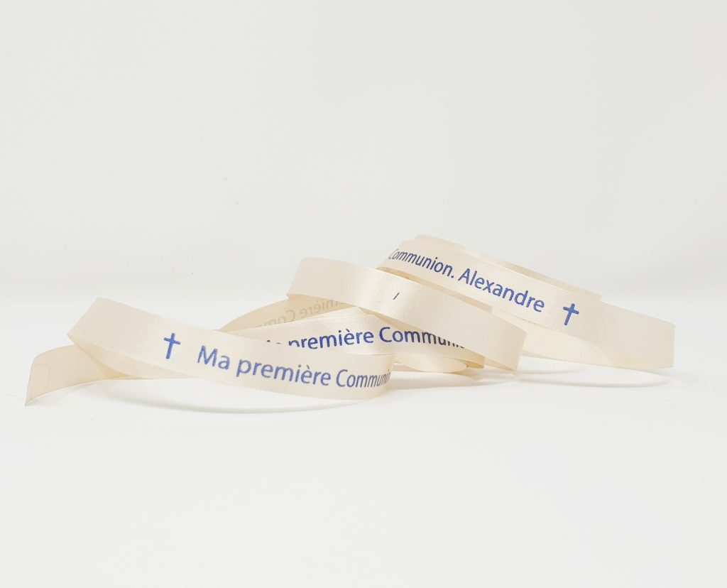 Ruban imprimé communion