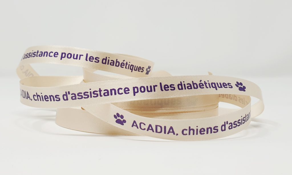 Ruban personnalisé soie