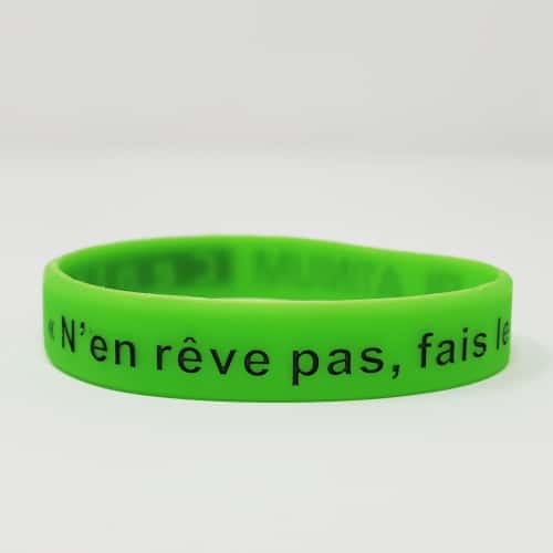 bracelet caoutchouc creusé