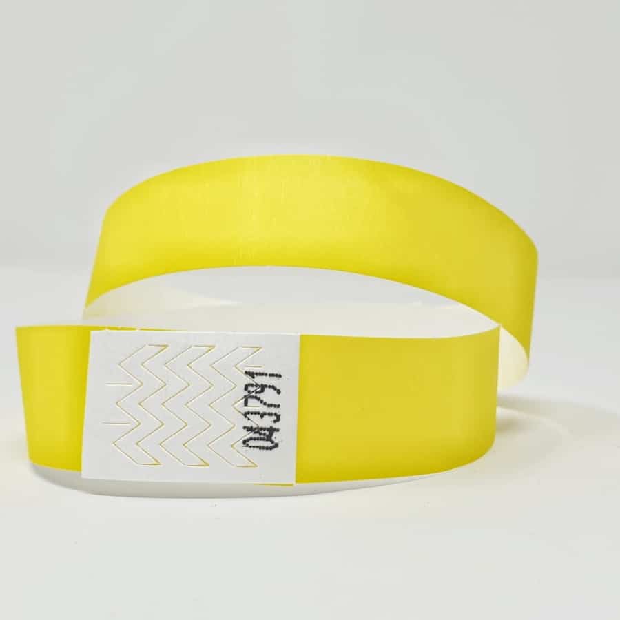 Bracelet identification tyvek