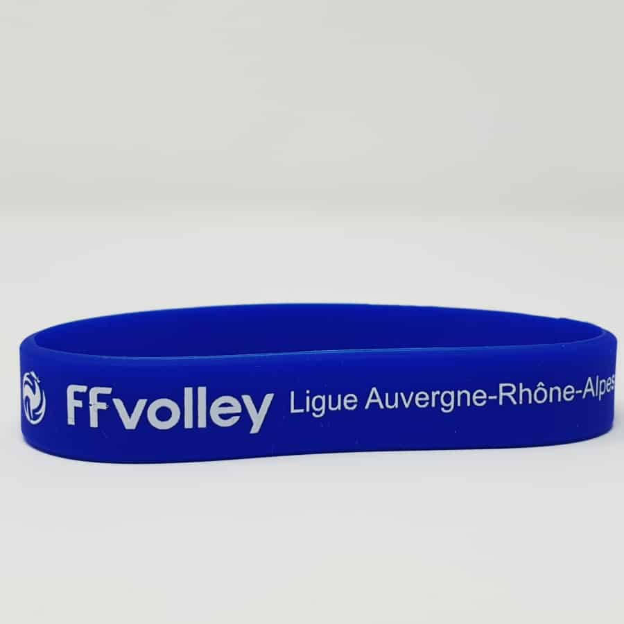 Bracelet silicone lisse avec marquage