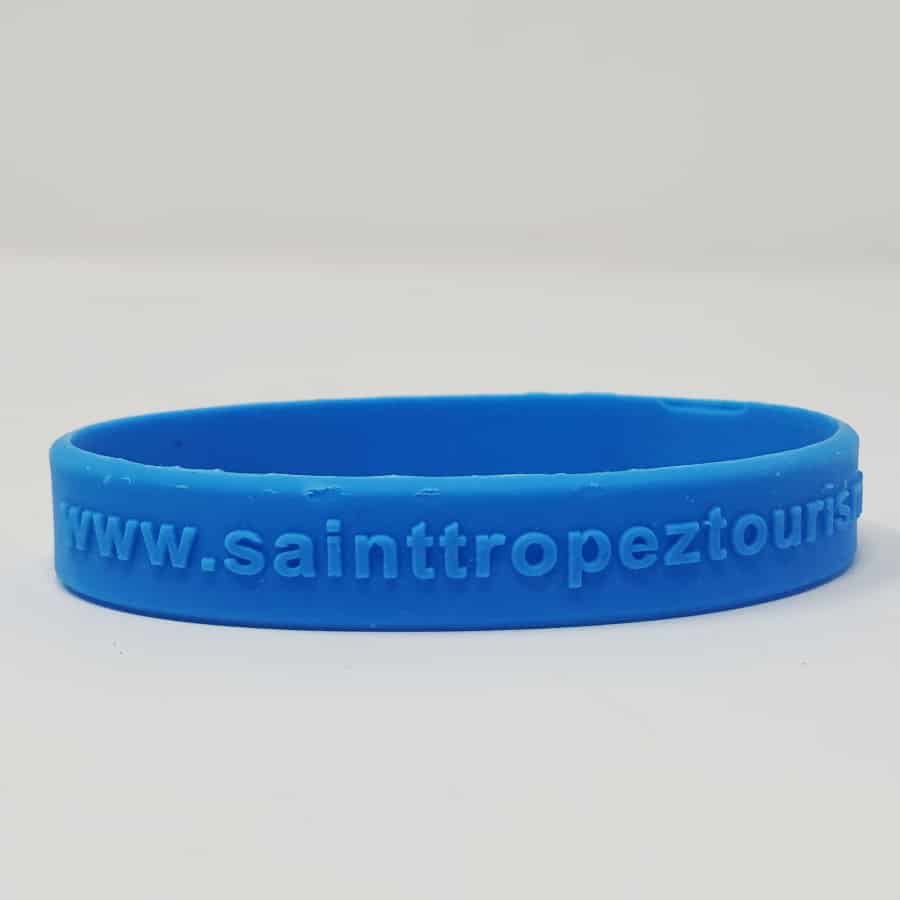 Bracelet silicone relief sans marquage