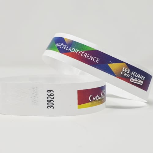 bracelet tyvek personnalisé