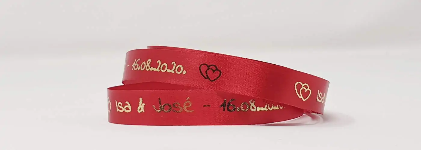 Ggtg Ruban En Coton Avec Logo Personnalisé Pour Emballage Cadeau De Mariage, Anniversaire, Anniversaire De Mariage (90 M, Ruban De 39 Mm